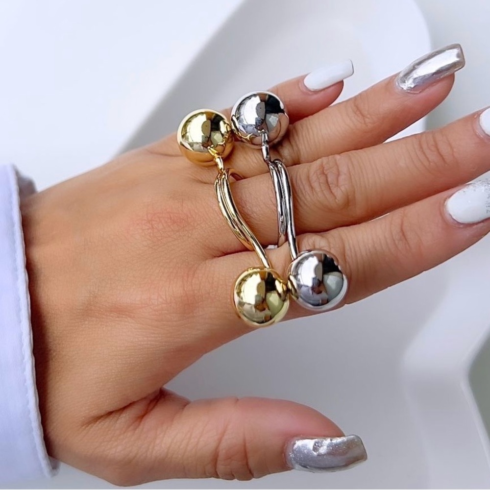 Rhodium Trending Ring - Silver Tone